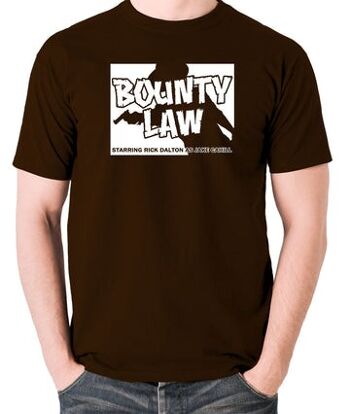 Il était une fois à Hollywood T-shirt inspiré - chocolat Bounty Law