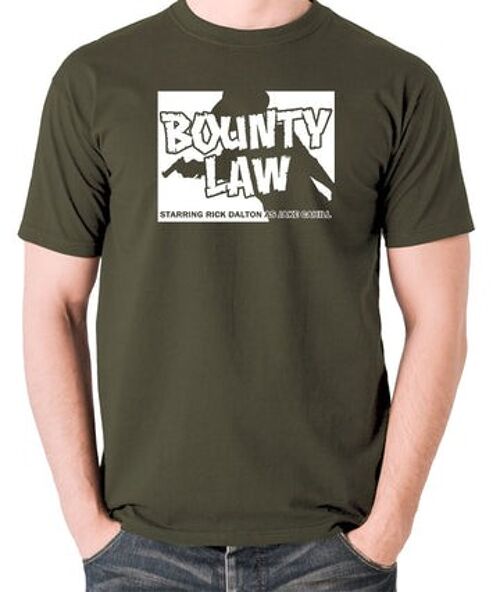 Once Upon A Time In Hollywood Inspired T Shirt - Bounty Law olive