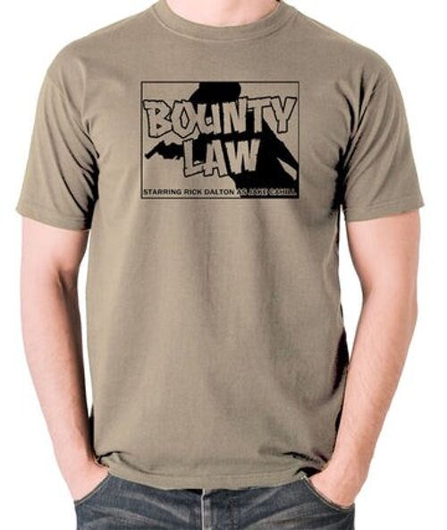 Once Upon A Time In Hollywood Inspired T Shirt - Bounty Law khaki