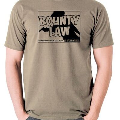 Camiseta inspirada en Érase una vez en Hollywood - Bounty Law caqui