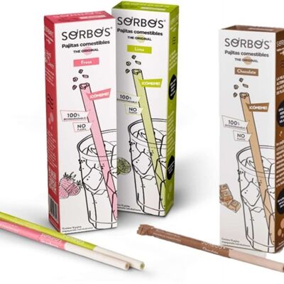 MEGABOX 12 boxes of 16 flavored edible straws