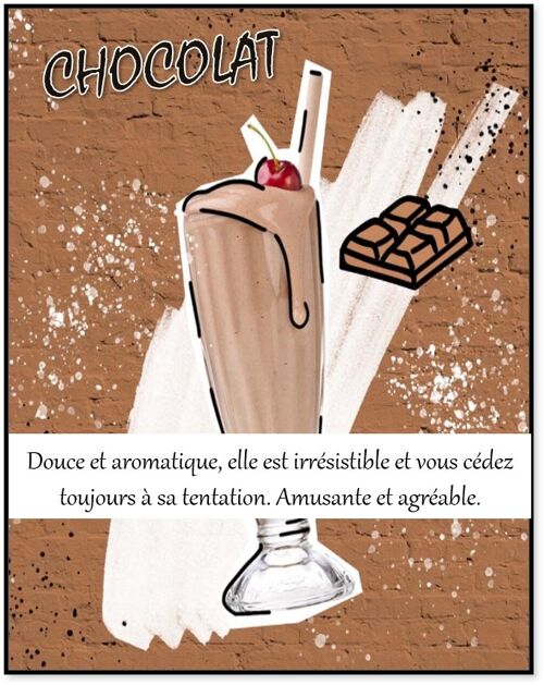 CHOCOLAT Boîte de 200 pailles comestibles aromatisées