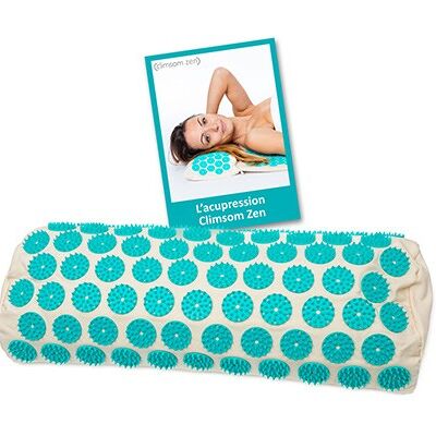 Coussin d'acupression Climsom Zen bio - bleu, garnissage épeautre