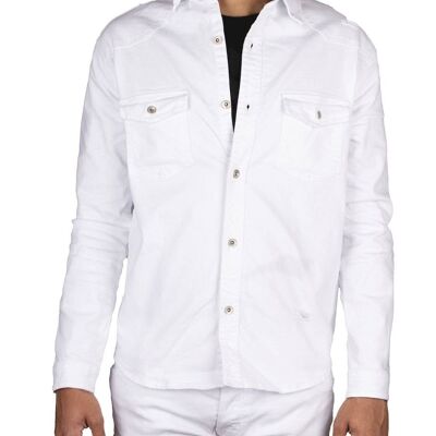 White jeans shirt Black Industry 2318