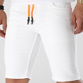 Short en Jeans blanc Black Industry 4003 2