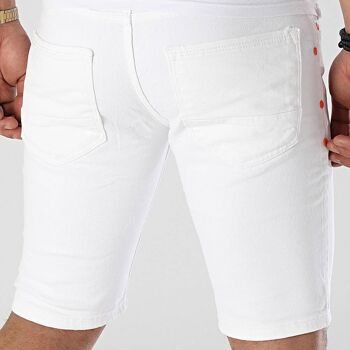 Short en Jeans blanc Black Industry 4003 4