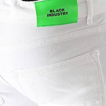 Short en Jeans blanc Black Industry 4004 3