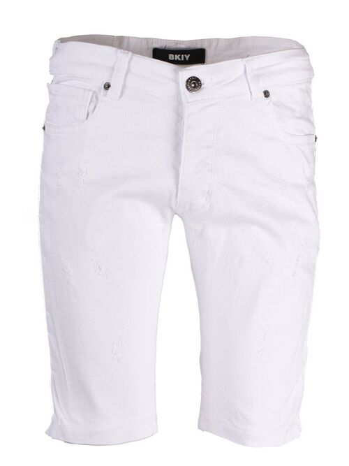 Short en Jeans blanc Black Industry P527
