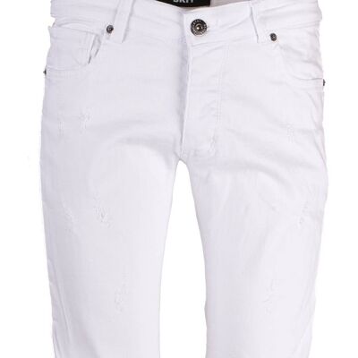 Short en Jeans blanc Black Industry P527