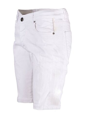 Short en Jeans blanc Black Industry P527 2