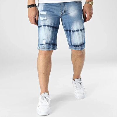 Blaue Jeans-Shorts Schwarz Industrie 5002