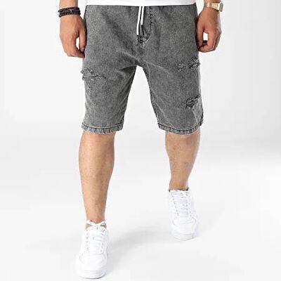 Gray Jeans Shorts Black Industry 1229R3