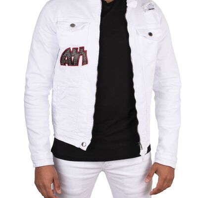 Veste en Jeans Blanche Black Industry 2323