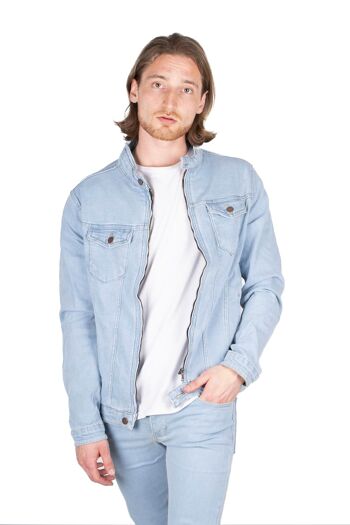 Veste en Jeans Bleu Black Industry 3215S 1