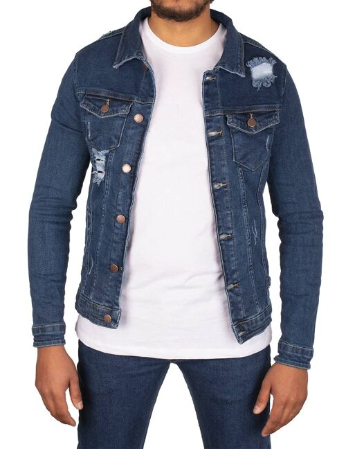 Veste en jeans Bleu Black Industry 3916