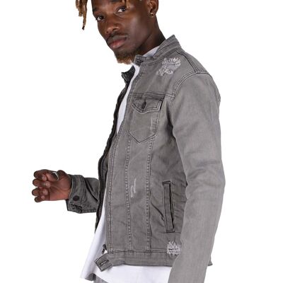 Veste en Jeans Grise Black Industry 5315