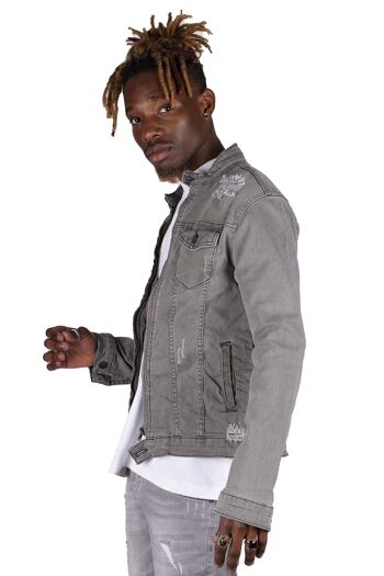 Veste en Jeans Grise Black Industry 5315 1