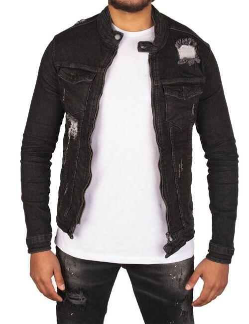 Veste en jeans Grise Black Industry 5715