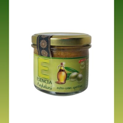 Hausgemachte Olivenpastete mit nativem Olivenöl extra