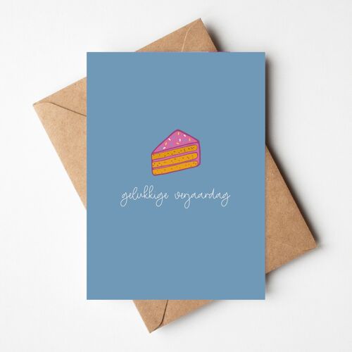 Greeting card piece of cake