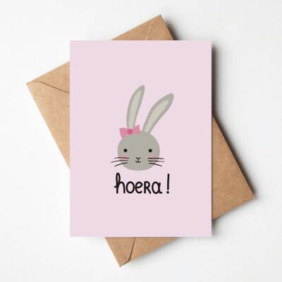 Tarjeta de Felicitación Conejo
