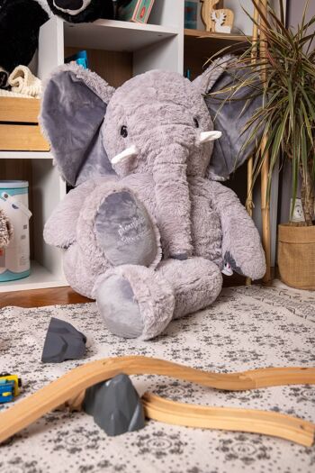 Peluche géante  Eléphant Jojo 100 CM - Made in France 4