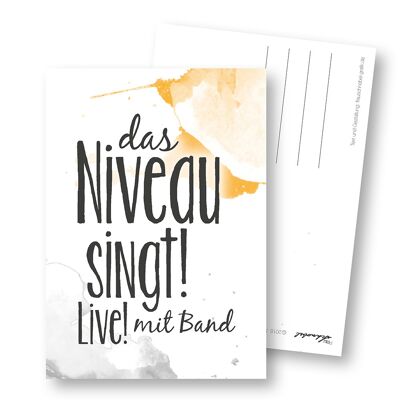 Postkarte "Niveau"