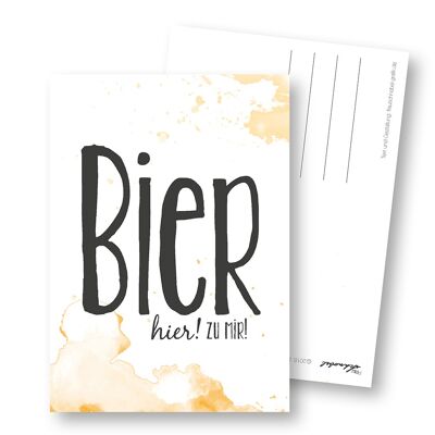 Postkarte "Bier"