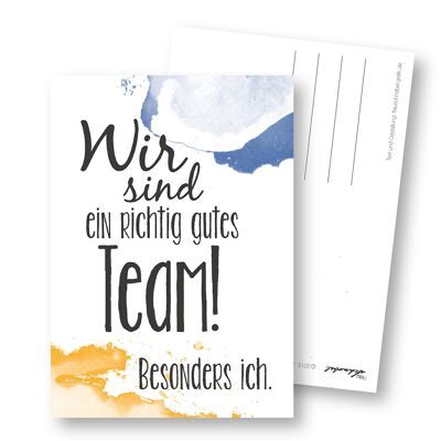 Postkarte "gutes Team"