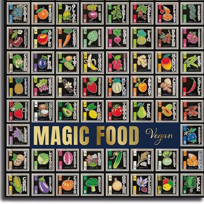 Magic food. Vegan. art and cuisine. Eat Drink. themed cookbooks