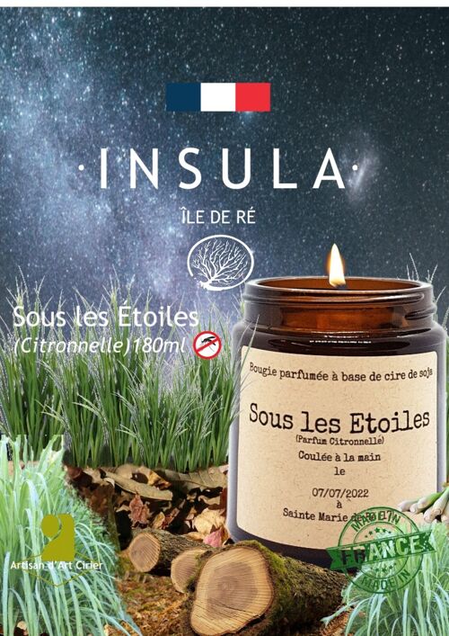 Bougie " Sous les Étoiles"