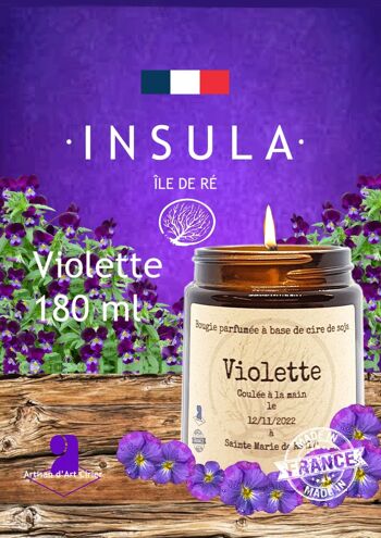 Bougie "Violette" 1