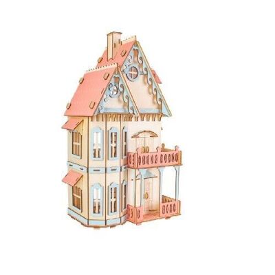 Kit de construction Dollhouse 'Gothic House'- petit 1:36- couleur