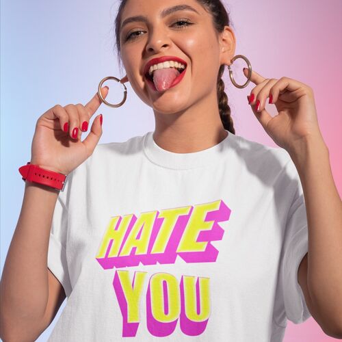 T-shirt hate you colored