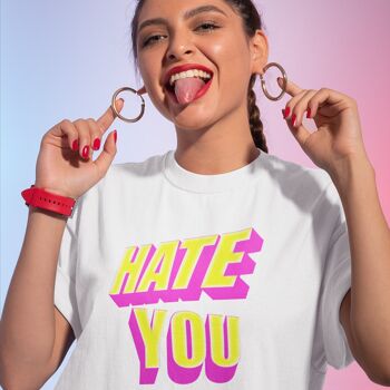 T-shirt hate you colored 1