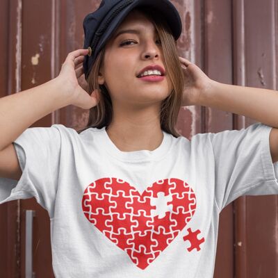 T-shirt puzzle big heart
