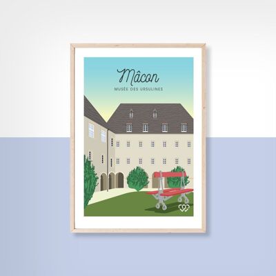 Mâcon - Musée des Ursulines - carte postale - 10x15cm