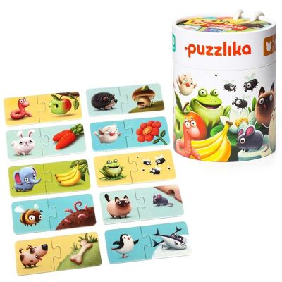 Boîte de puzzle 'Ma nourriture'. Fabriqué en Europe, Puzzle alimentaire d'apprentissage