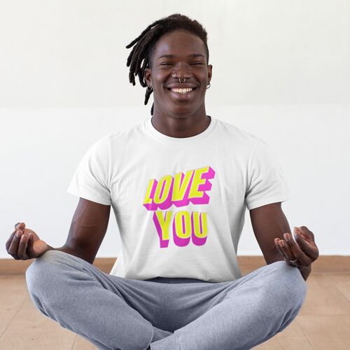 T-shirt love you colored