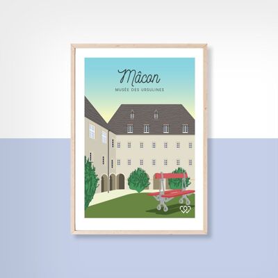 Mâcon - Musée des Ursulines - 30x40cm