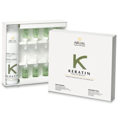 ARUAL TREATMENT PACK-Shampoo alla cheratina 250ml+8 Fiale10ml