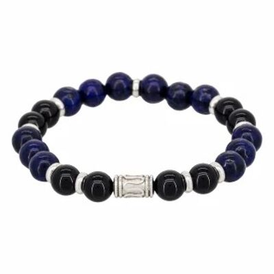 Men's pearl bracelet "DARK OCEAN"