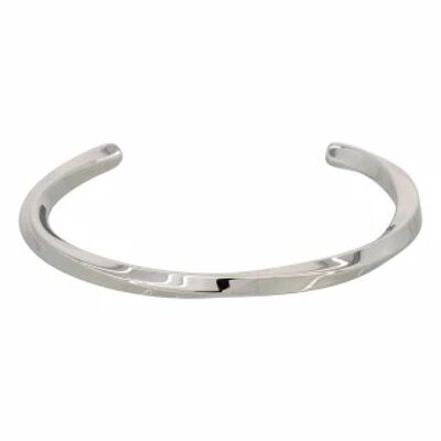 Pulsera Rígida Hombre Acero color plata