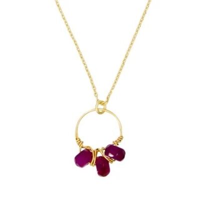 Purple Agate "Suzi" Necklace