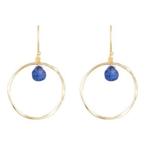 Boucles d'oreilles "Véro" Lapis