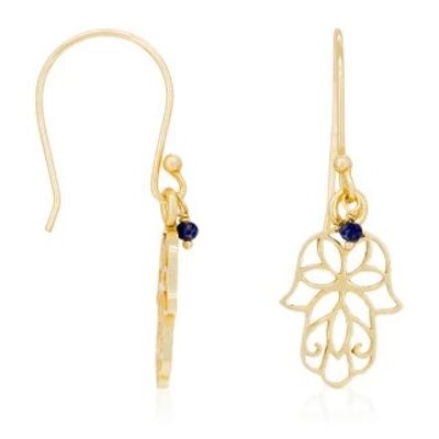 Boucles d'oreilles "Illana" Lapis