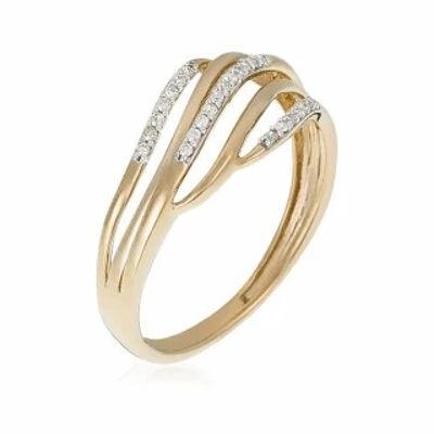 Ring "Feriel" Yellow Gold and Diamonds