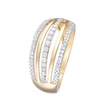 Ring "Declaration" Yellow Gold and Diamonds