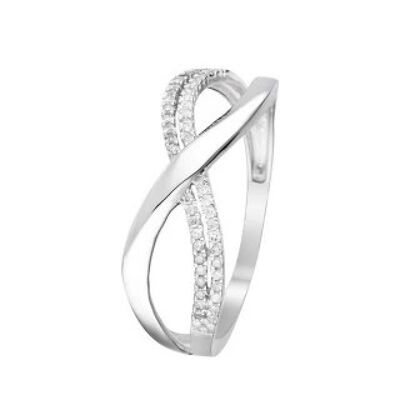 Ring "Croisi Divin" White Gold and Diamonds