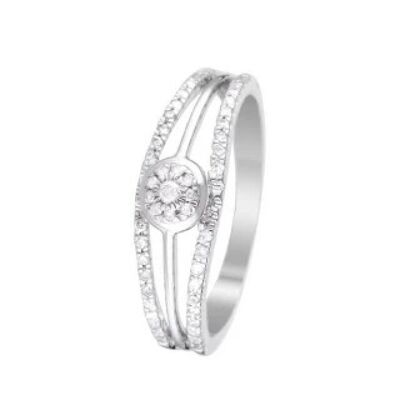 Ring "Enlaced Souls" White Gold and Diamonds